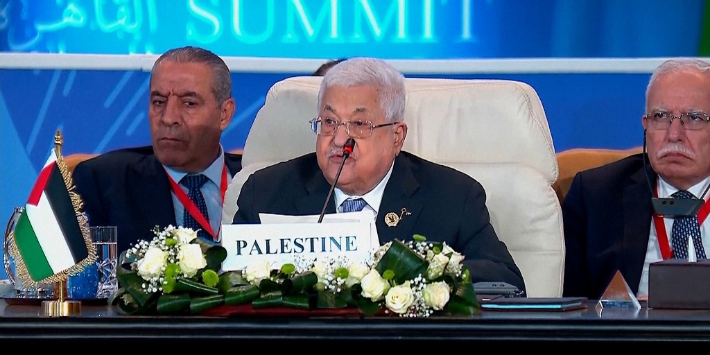 TaylorHaasTech's tweet card. Palestinian President Mahmoud Abbas struck a defiant note at the Cairo peace summit, but also made a point of calling for “the release of all civilians, prisoners and detainees.”