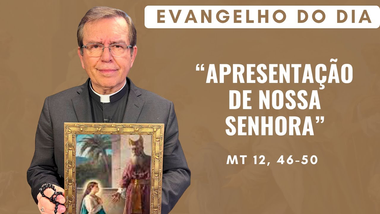 PadreAlberto_'s tweet card. EVANGELHO DO DIA 21/11 (6ª feira): APRESENTAÇÃO DE NOSSA SENHORA Mt...