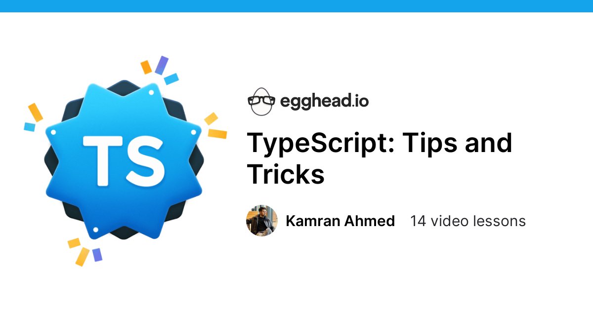 nshathish's tweet card. Learn to use some of the tips and tricks that can help you write better TypeScript. We'll look at some utility types, understand how immutable types wo...