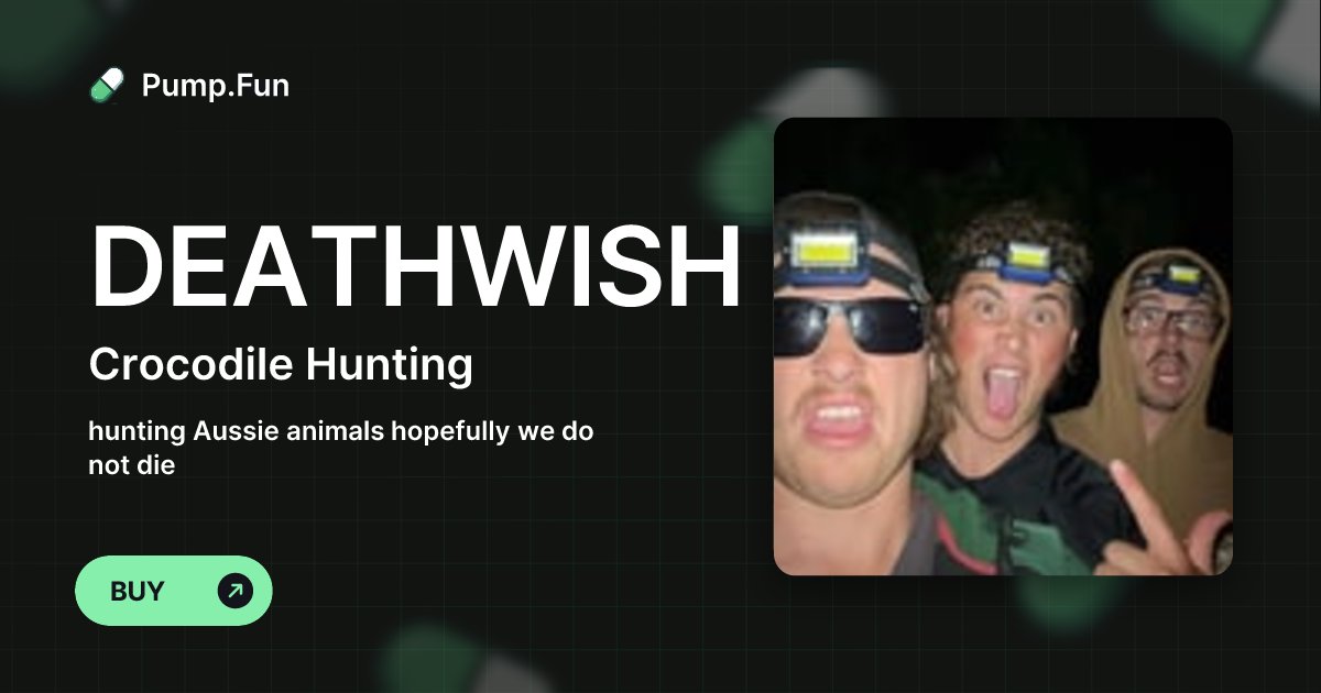 cryptocuscus's tweet card. hunting Aussie animals hopefully we do not die