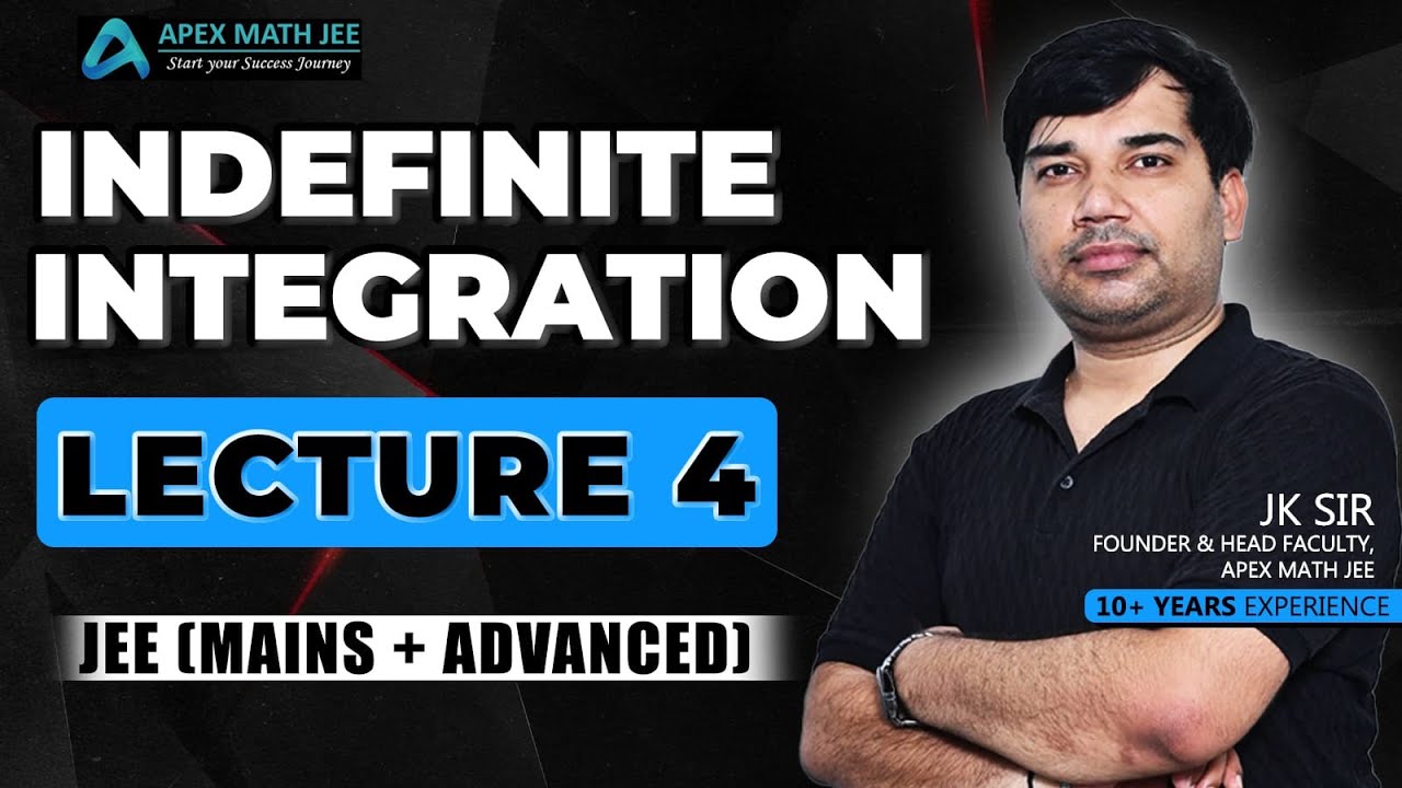 apexmathjee's tweet card. Integration Lecture 4 | Different Types & Forms of Integration | JEE...
