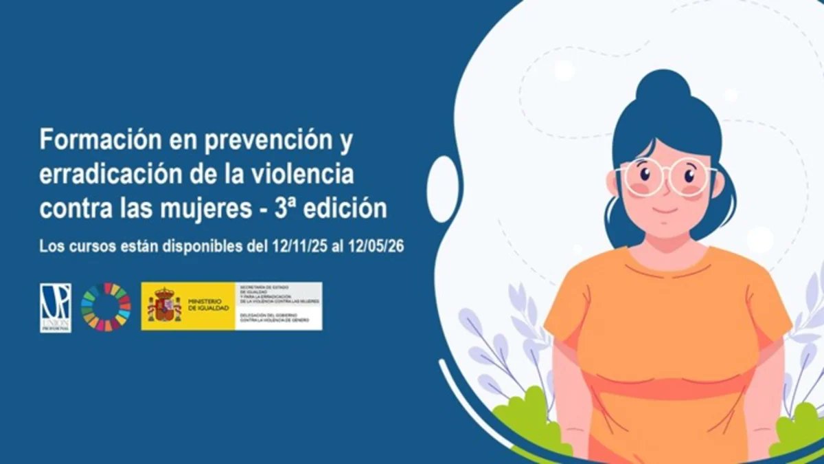orienta_and's tweet card. Programa formativo en prevención y erradicación de la violencia contra las mujeres, cursos gratuitos y formato online.