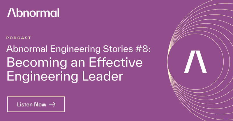 Abnormal_AI_Inc's tweet card. In episode 8, Kevin interviews Saminda Wijegunawardena, who most recently led the engineering team at Box and is no stranger to fast-growing enterprise…