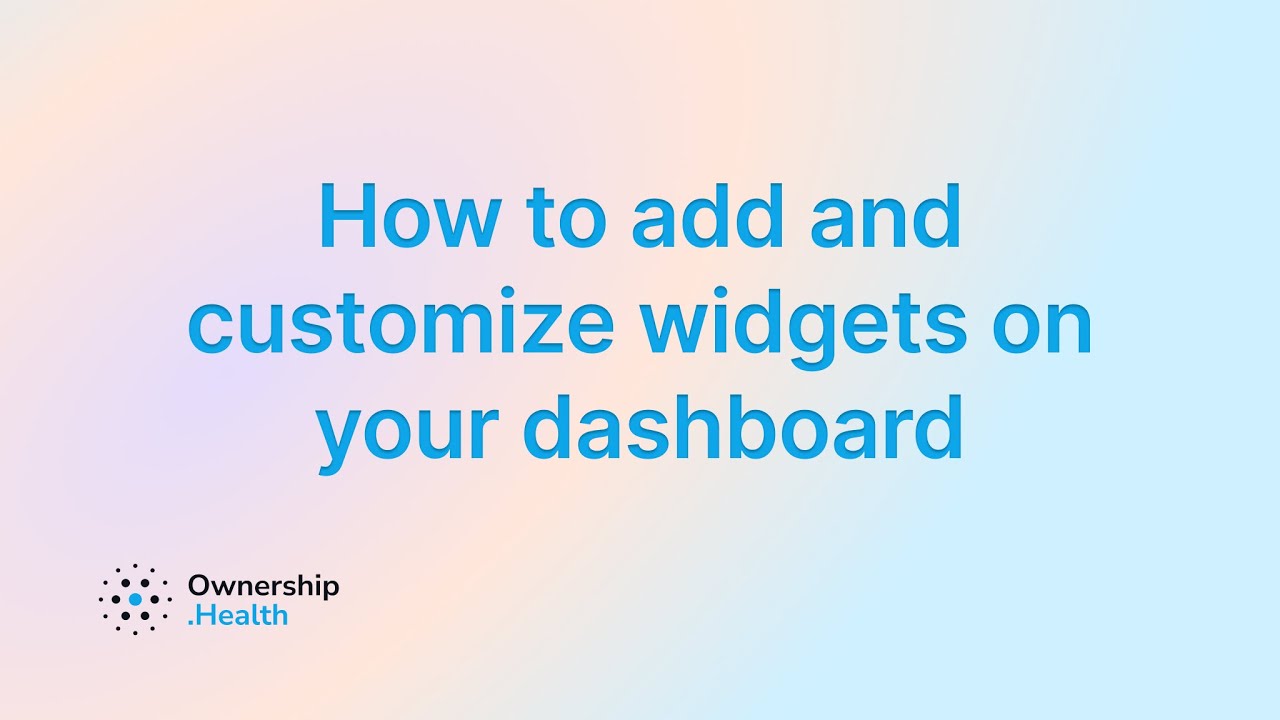 ownershiphq's tweet card. How to Add & Customize Widgets on Your Dashboard: Step-by-Step Guide