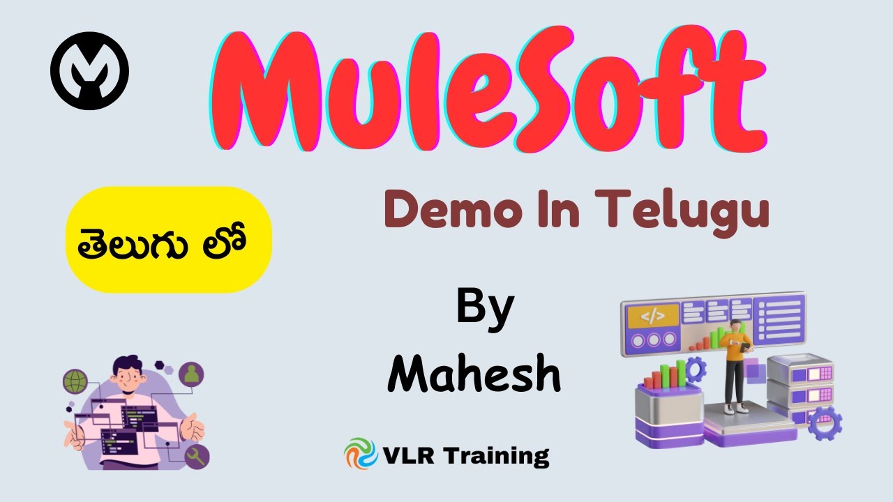 VlrTrainingKphb's tweet card. MuleSoft Demo in Telugu by Mahesh Reddy Batch 09 30 April 2025 8AM