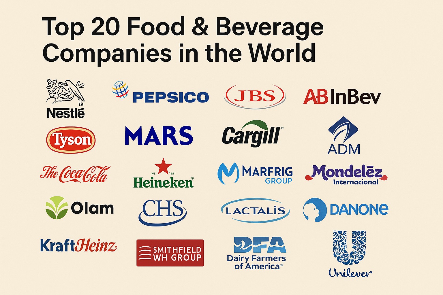 essfeed1's tweet card. Meet the world’s top 20 food & beverage companies by sales, from Nestlé and PepsiCo to AB InBev and Danone—plus the trends shaping their next moves.