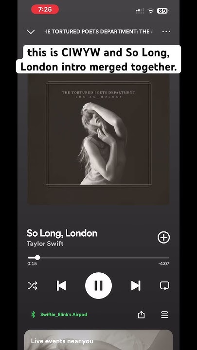 tweetsricochet's tweet card. I thought i was listening to CIWYW when i heard So Long London 😭...