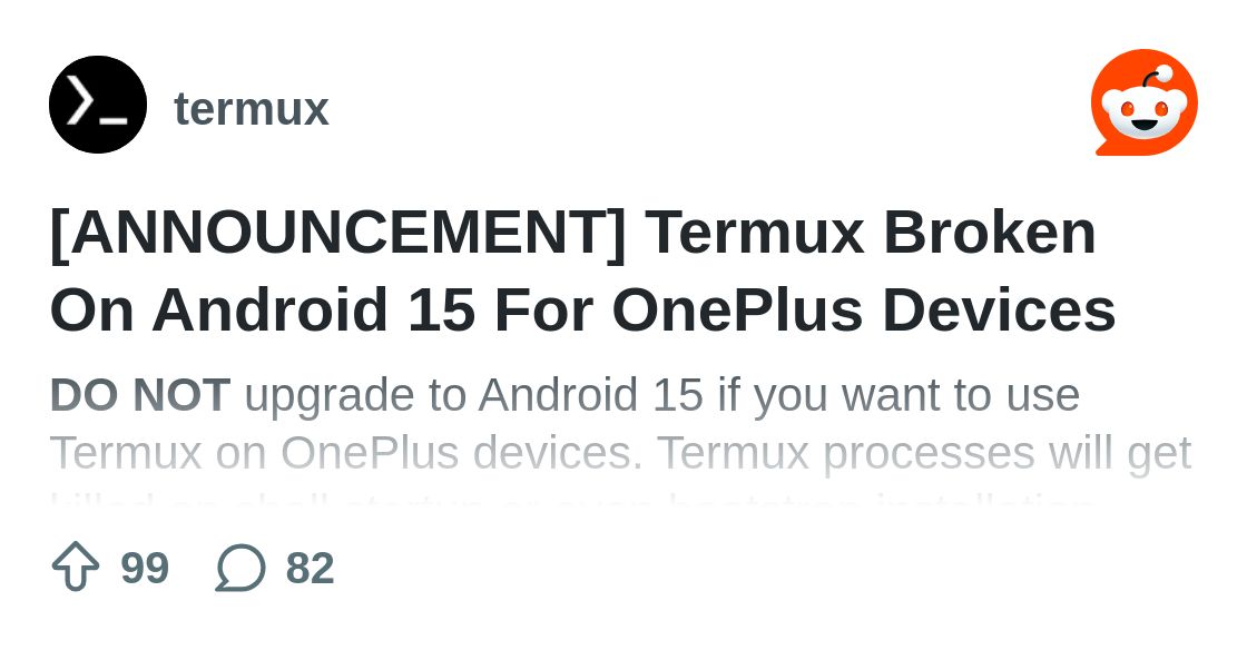 termuxdevs's tweet card. Explore this post and more from the termux community