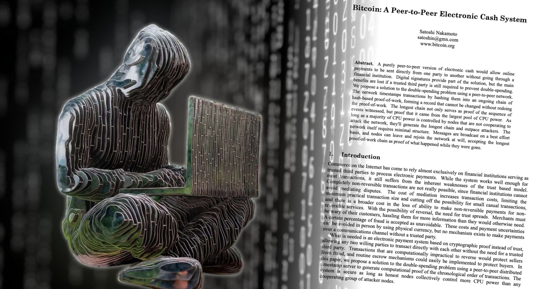 blocktrainer's tweet card. Heute vor 17 Jahren veröffentlichte Satoshi Nakamoto das Bitcoin-Whitepaper, eine Idee, mit der er die Krypto-Revolution in Gang setzte.