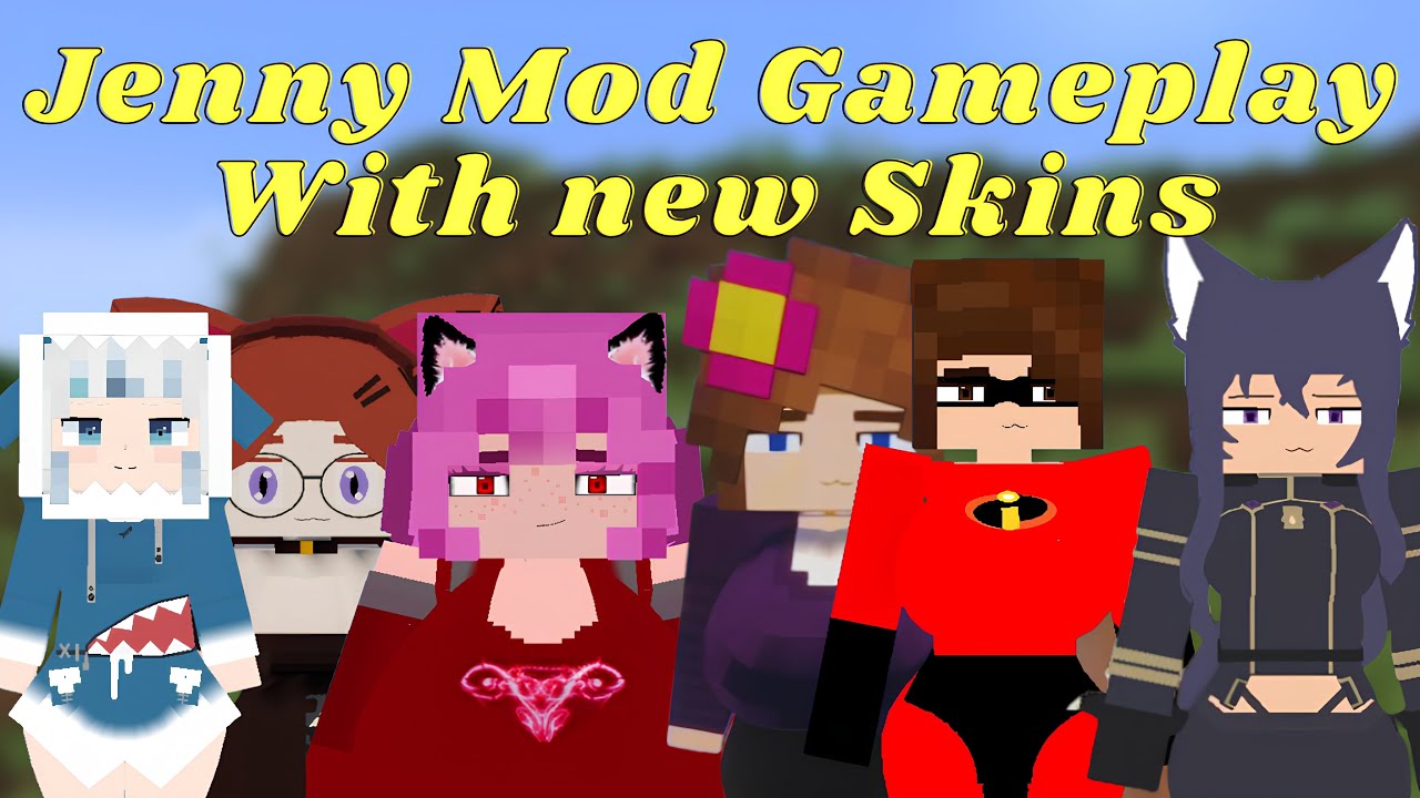 jennymodfans's tweet card. New Minecraft mod gameplay 2025 - New Skins