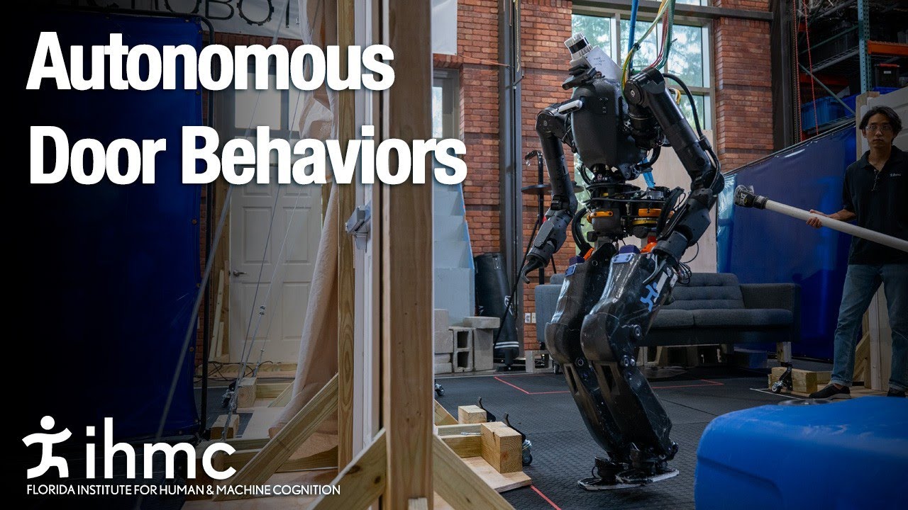 IHMCRobotics's tweet card. Autonomous Door Traversal Behaviors
