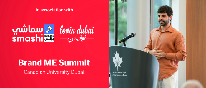 lovindubai's tweet card. Brand Me Summit 2025 is back at Canadian University Dubai on 22-23 November, bringing together over 5,000 attendees and 60+ global leaders!
