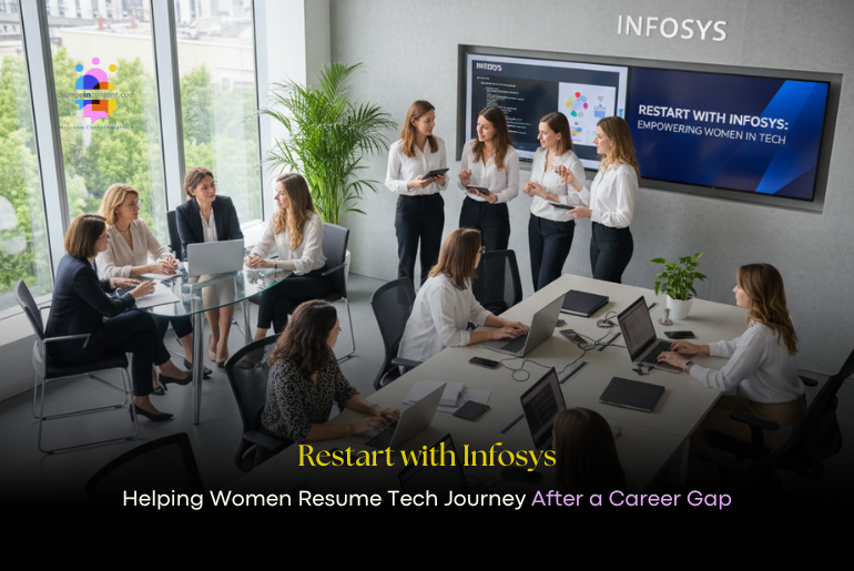 changeincontent's tweet card. Restart with Infosys supports women returning after career breaks through mentorship, training, and flexible opportunities. Learn how the program empowers women in tech.
