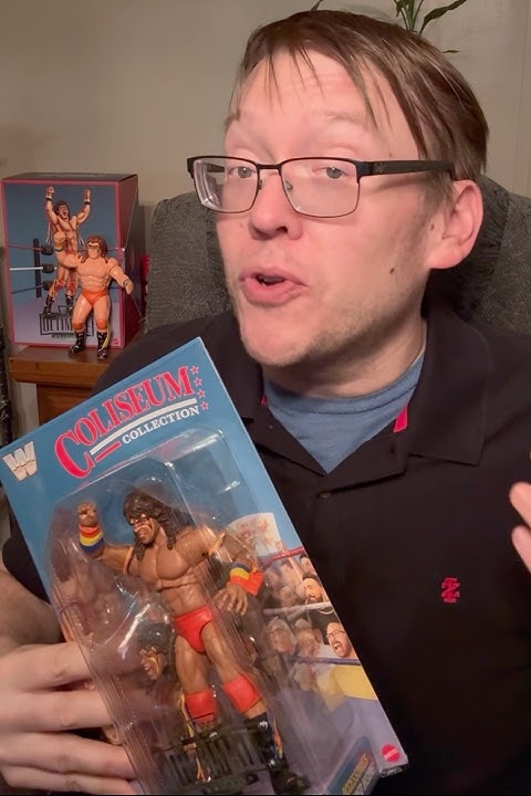 JWsWrestlingMem's tweet card. Mattel WWE Coliseum Collection Ultimate Warrior Quickie Figure...