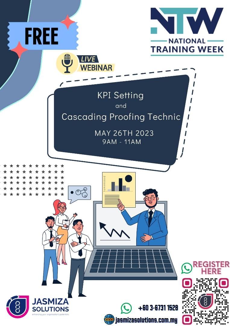 jasmizasolution's tweet card. KPI must be used in the right context ++++ Myths debunked, today, in conjuction with National Training Week, we opened a free flow of Zoom Webinar to discuss many misconception of KPI. From SMART KPI...