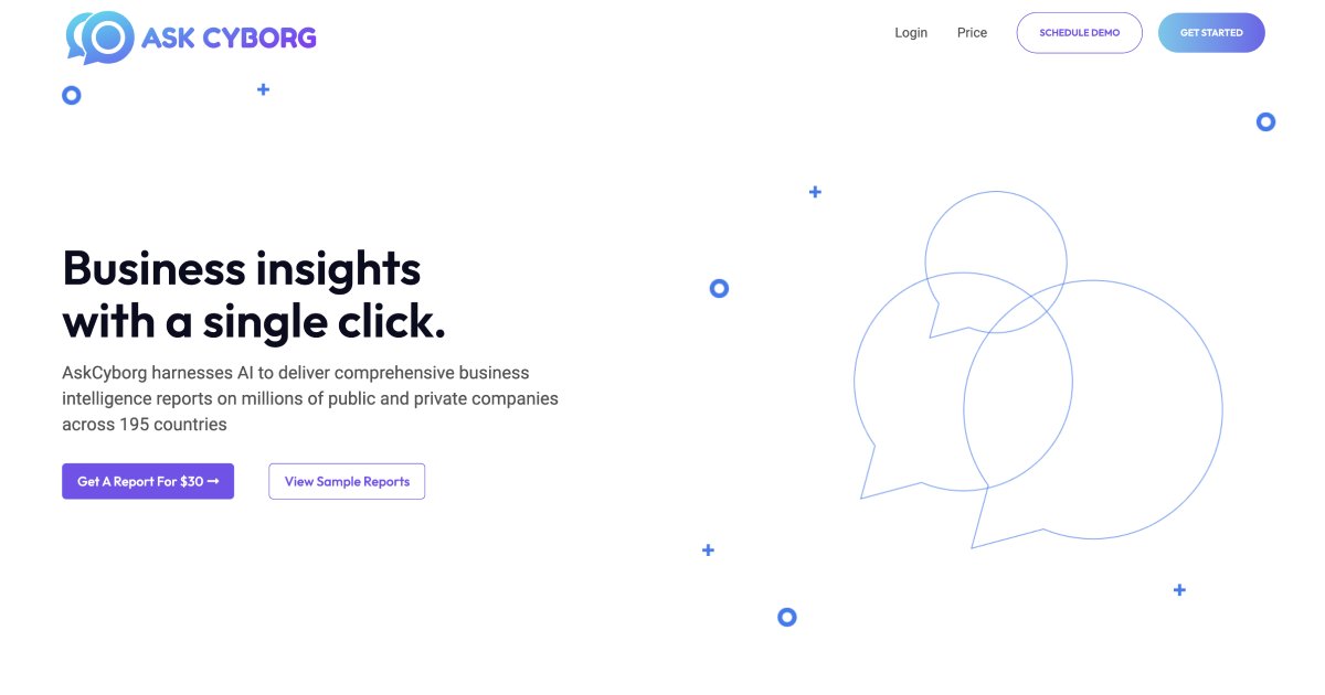 realaskcyborg's tweet card. AskCyborg has the world's largest company information database. Get started now!