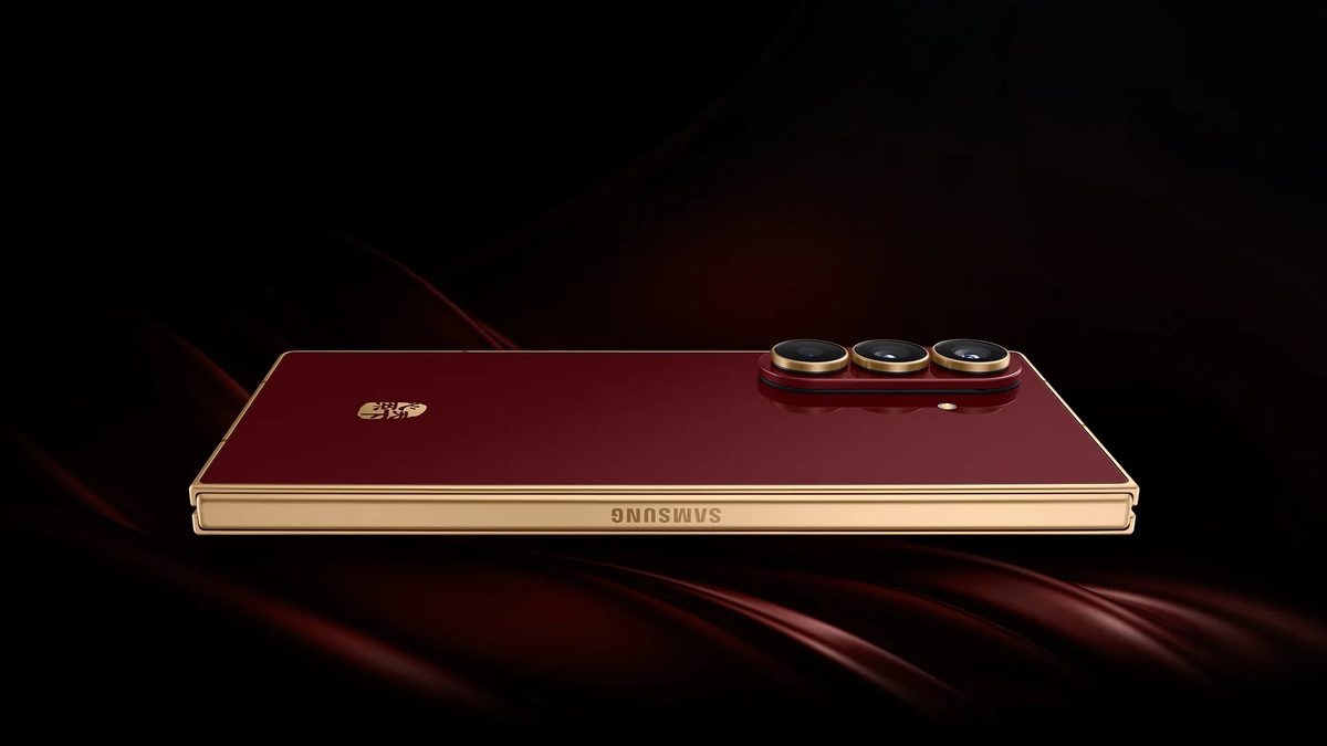 techbrieflycom's tweet card. Samsung has launched the W26, a version of its Galaxy Z Fold 7 foldable phone designed exclusively for the Chinese