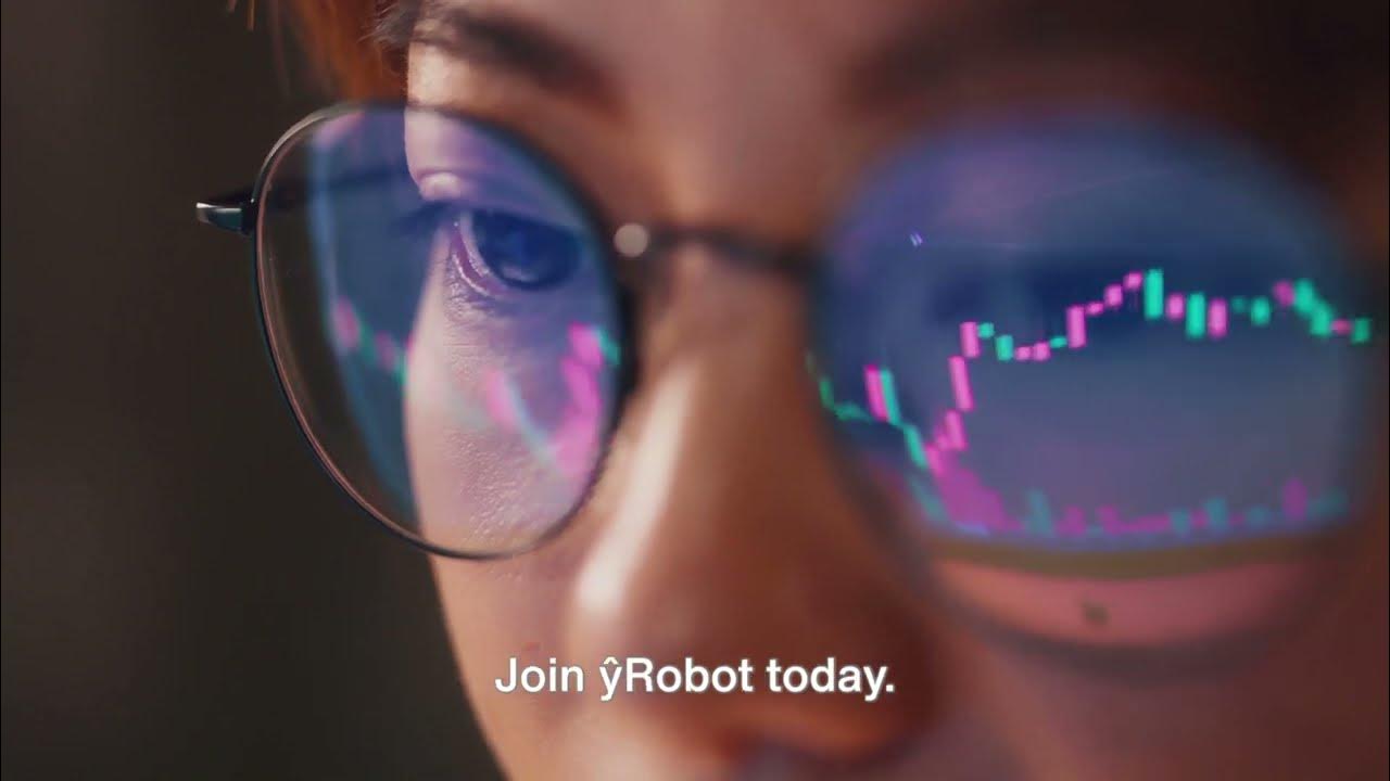yRobotus's tweet card. Transform Your Crypto Trading with AI at ŷRobot