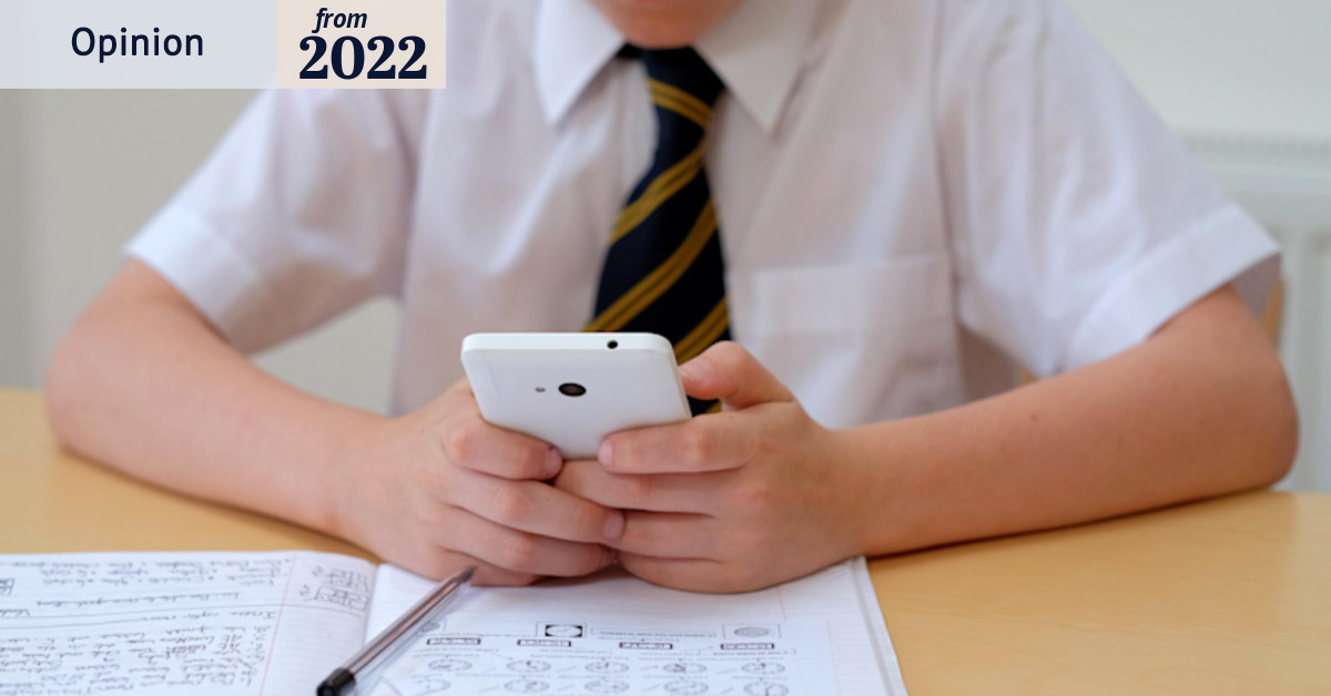 SPCCframework's tweet card. There are situations where students do need their phones, and it is up to the school principals and teachers to manage that.