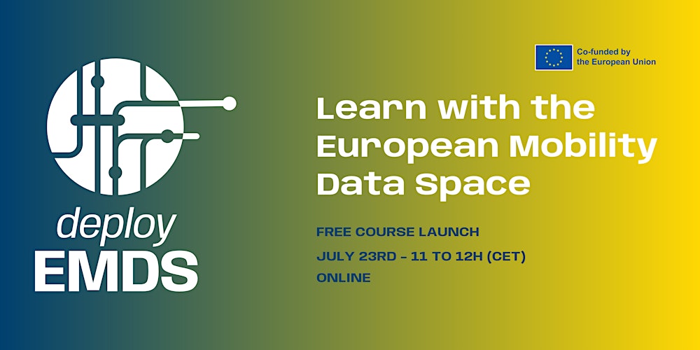 GoFactual's tweet card. The webinar marks the launch of the Academy and the first-of-its-kind training programme on the European Mobility Data Space (deployEMDS).