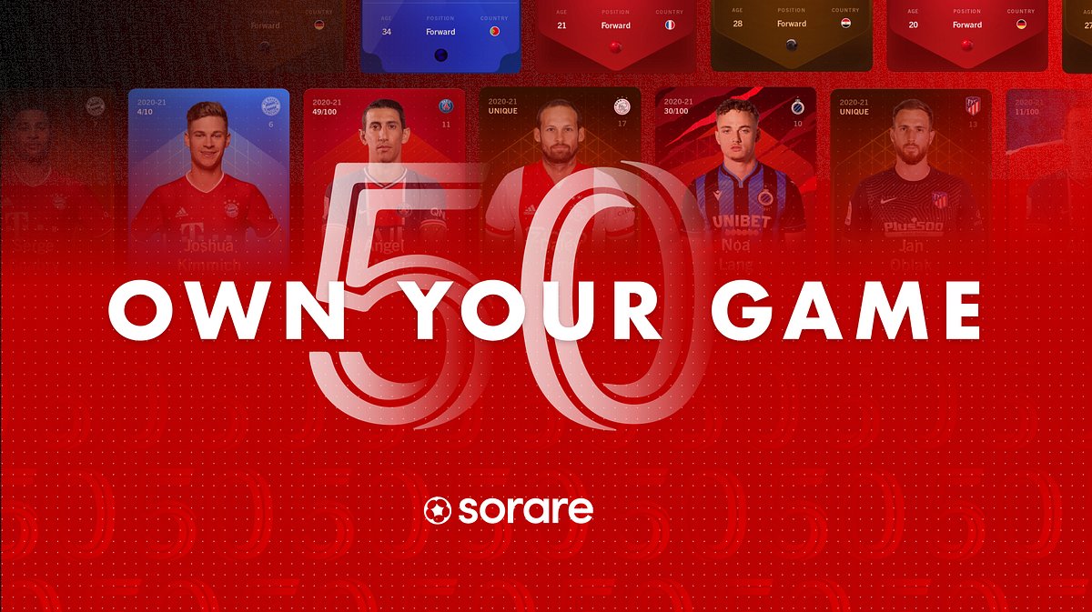 Sorare's tweet card. This round was led by Benchmark with participation from Accel and additional investment from a team of world-class investors