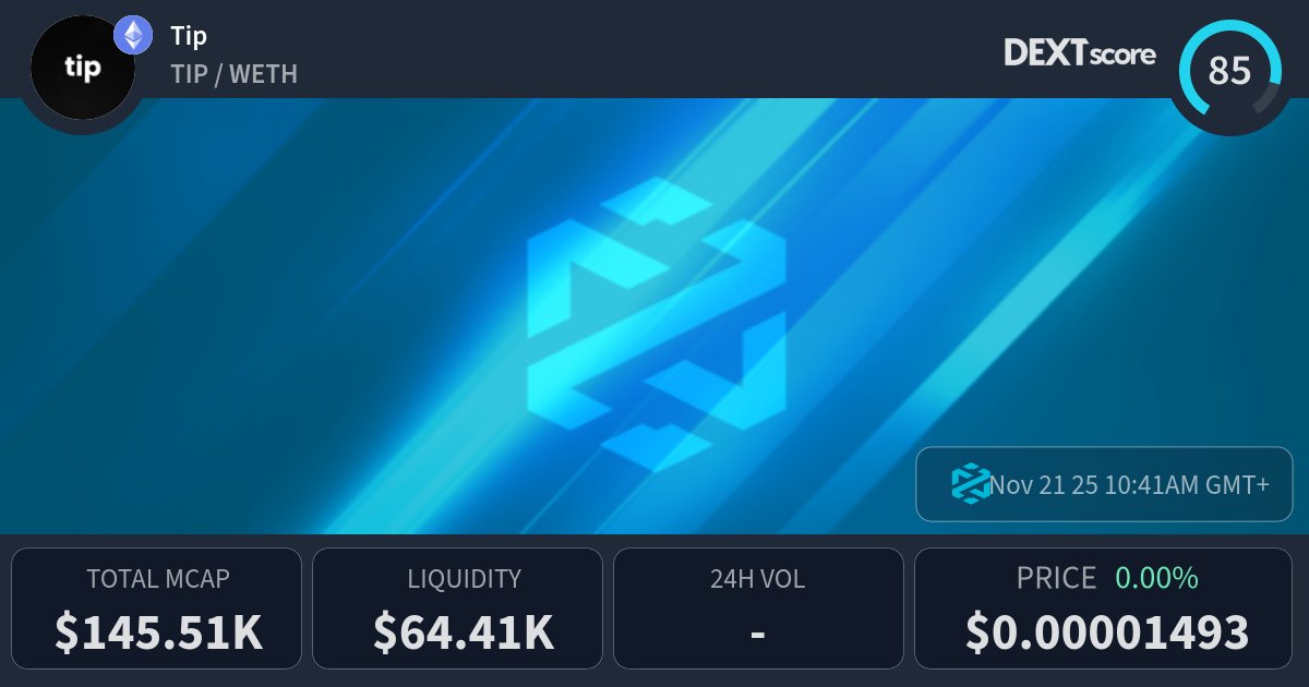 tembloh678's tweet card. Tip latest price, buy, sell and trade TIP