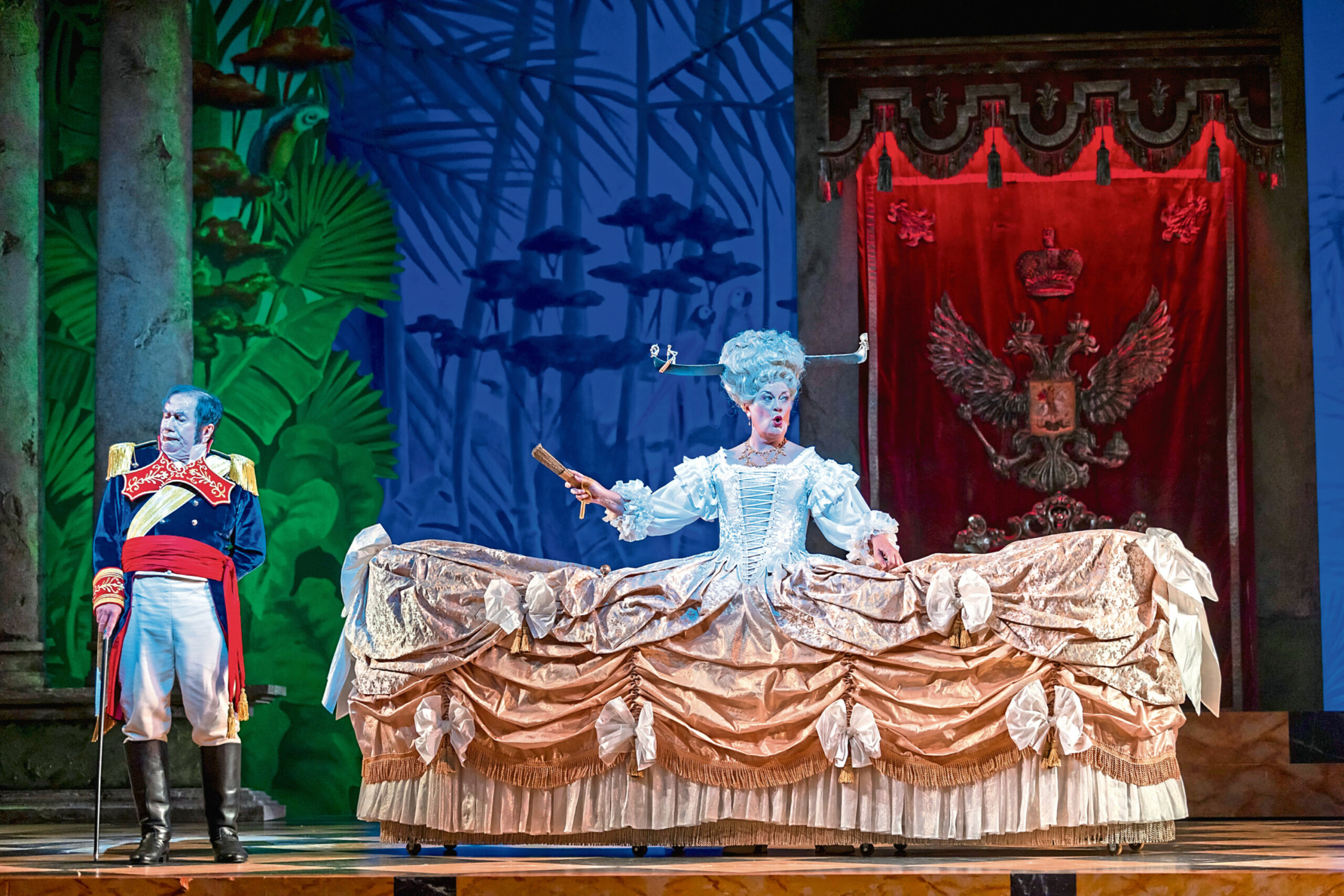 WinterOperaSTL's tweet card. Yvonne Howard can remember her initial reaction when she saw the spectacular dress she would wear every night in Scottish Opera’s new production of The Gondoliers.