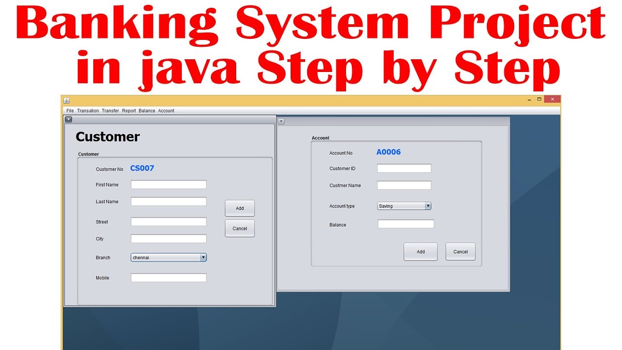 JavaPhp2's tweet card. Banking Management System in Java step by step