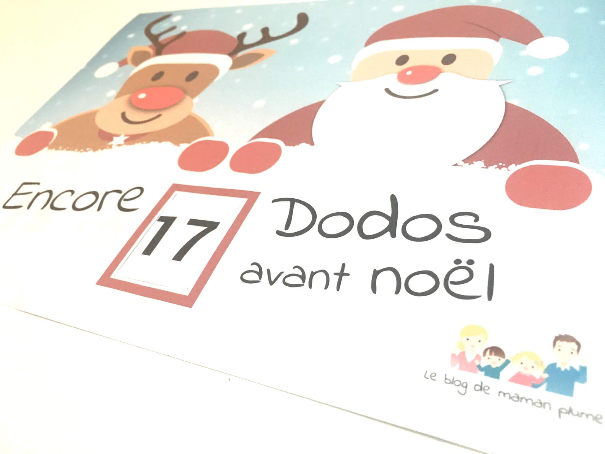 BlogMamanPlume's tweet card. Je ne sais pas chez vous, mais ici ma puce passe son temps à me demander dans combien de dodo passe le père noël ! Autant le plus grand a…