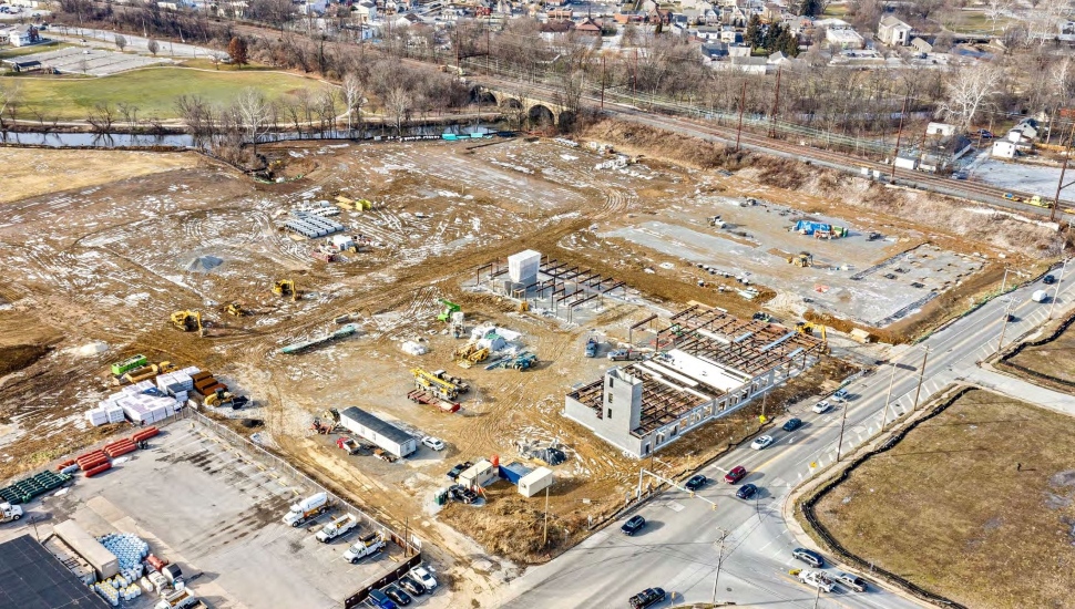 engchik's tweet card. River Station, a residential and retail project in Downingtown, is closer to completion, with phase one set to be done by November.