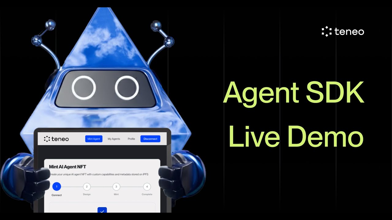 teneo_protocol's tweet card. Agent SDK | Live Demo - Recording