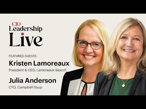 CIOevents's tweet card. Campbell Soup’s CTO Julia Anderson on upskilling talent