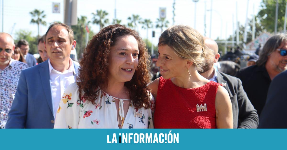 podemalacant's tweet card. La visita de la ministra a la Feria de Abril fue clave. Su jefe de gabinete cerró anoche la coalición y no se registró a Podemos. Si no se subsana, los morados se podrían quedar sin subvenciones.