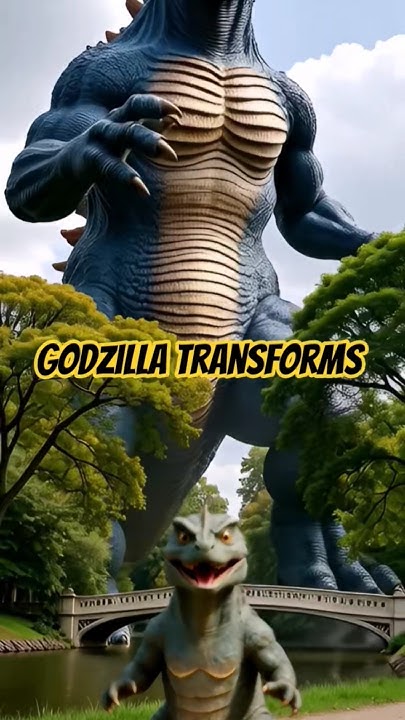 tramp963's tweet card. Baby Godzilla Transforms into a Giant Adult Godzilla, time Lapse in 6...