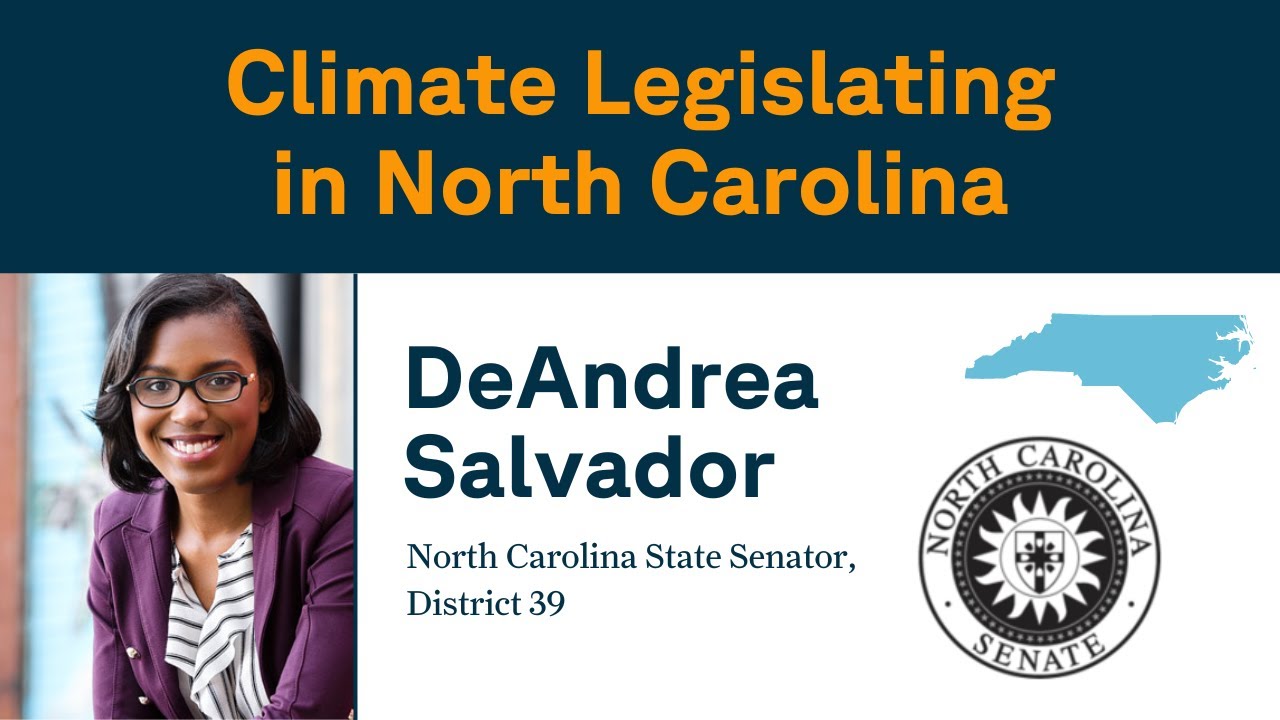 switchbox_data's tweet card. DeAndrea Salvador: Climate Legislating in North Carolina (SB Speaker...