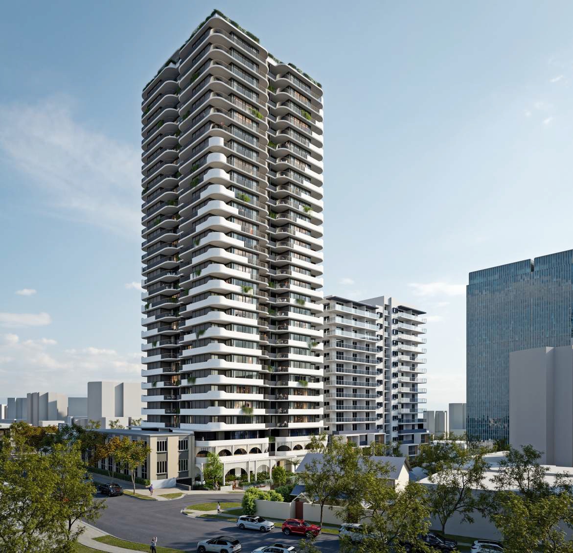 brisdevelopment's tweet card. A development application has been submitted by Goldfields Group for a 30-storey residential tower at 33 Manning Street, Milton, under a Build-to-Rent model