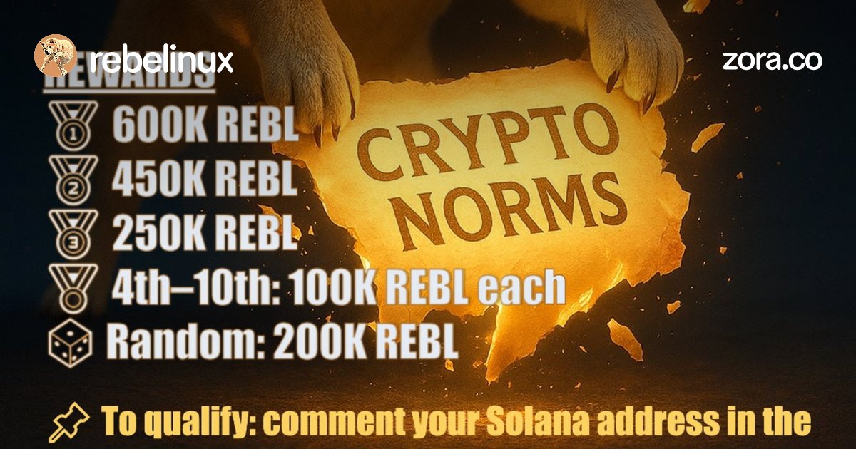 RebelInuX's tweet card. Welcome back, Rebel. This is more than a collectible — it’s your ticket to exclusive $REBL distributions and the next chapter of our rebellion. ✨ Artwork for Rebel Key #2 comes from one of the...