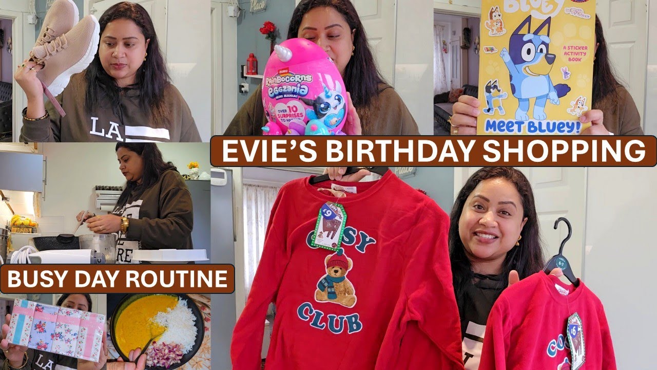 DeepsAIOChannel's tweet card. Birthday Shopping & Comforting Food | Indian Mom's Busy Day Routine |...