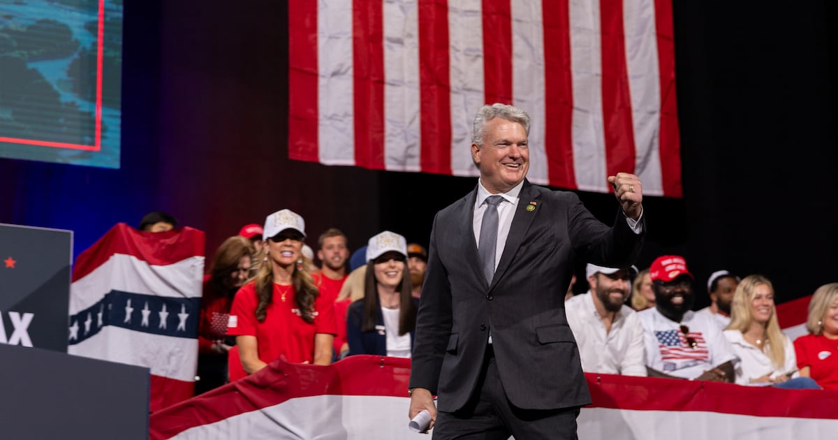 ajc's tweet card. Al Lipphardt was U.S. Sen. Jon Ossoff's guest in Washington earlier this year. Now, he is chair of Veterans for Mike, a group backing Collins' Senate campaign.