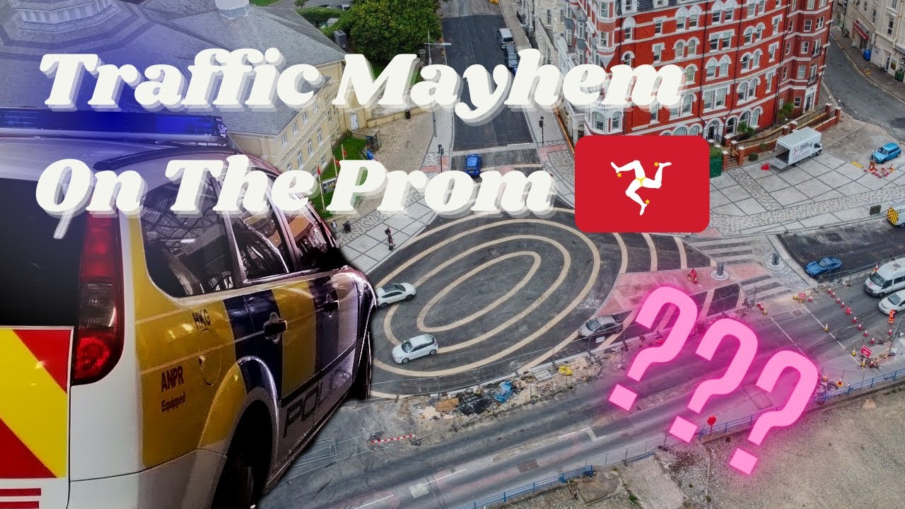 ExploringIsle's tweet card. Traffic MAYHEM on Douglas Promenade - Isle of Man Roundels