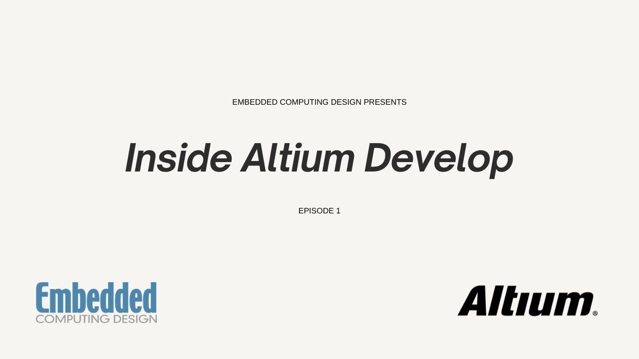 embedded_comp's tweet card. Inside Altium Develop - Episode 1