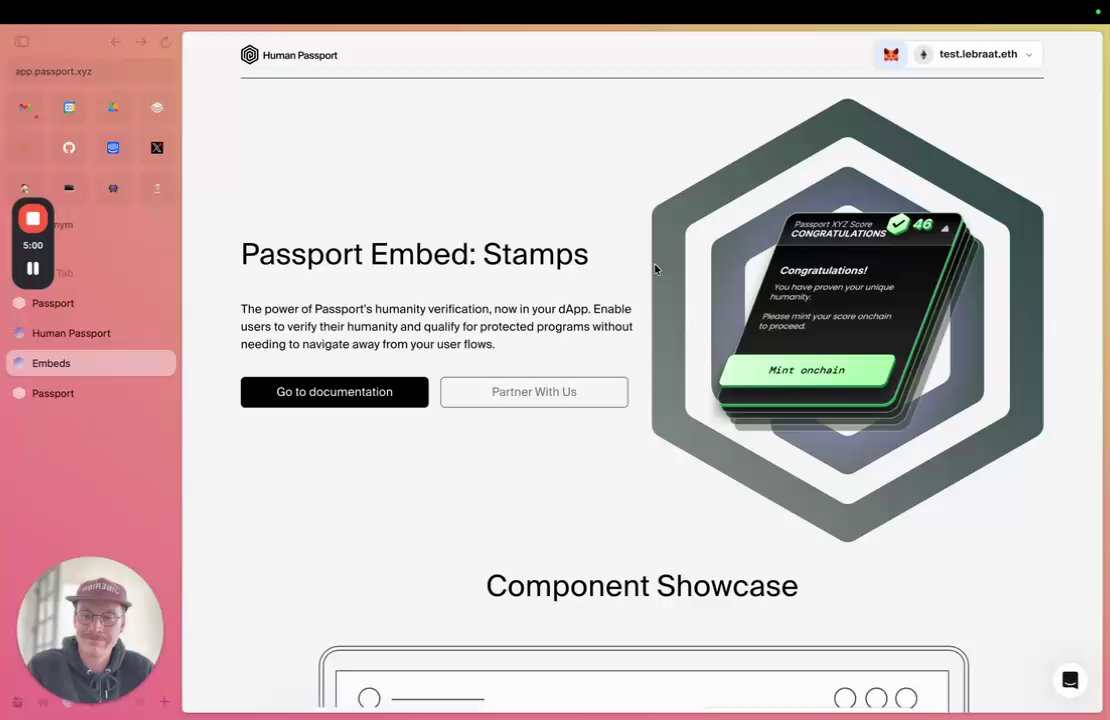 HumnPassport's tweet card. Passport Embed walkthrough