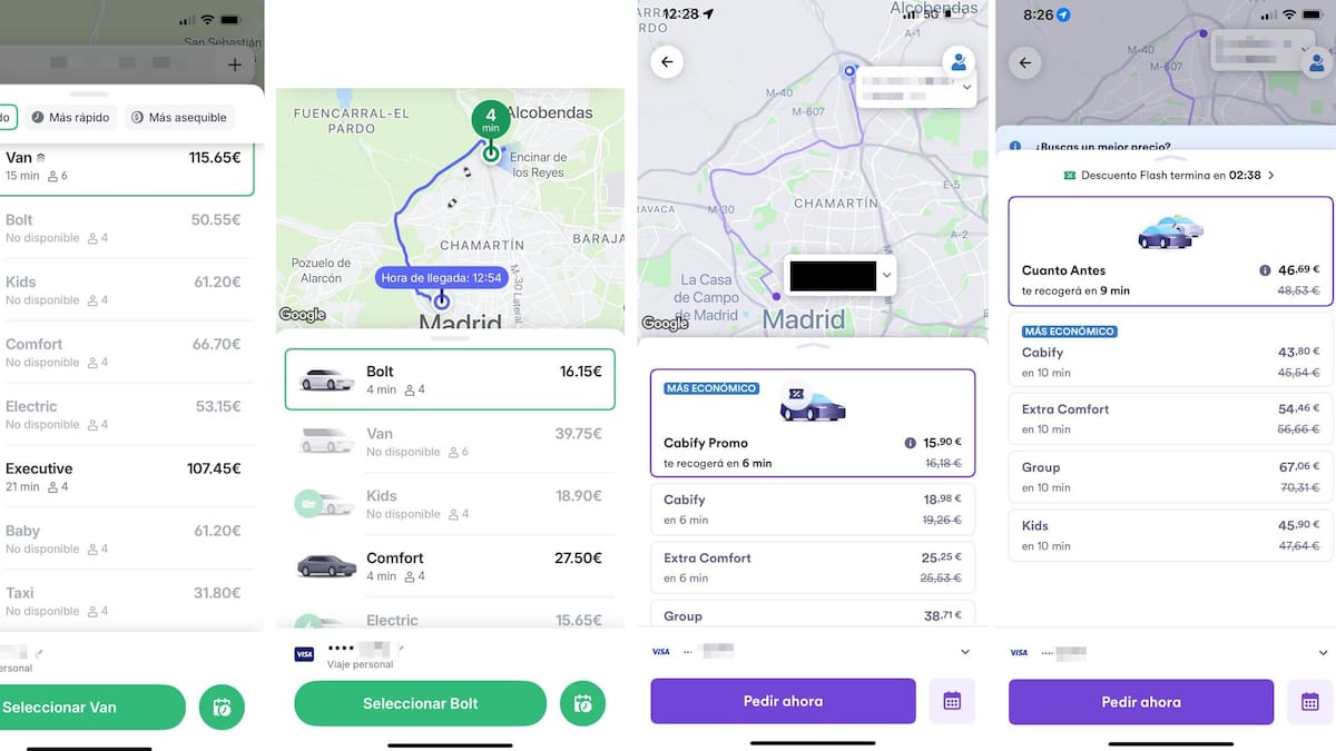 Mariluzfri's tweet card. Hemos elegido un mismo trayecto: 15 minutos de desplazamiento del centro de Madrid a Alcobendas, unos 30 kilómetros