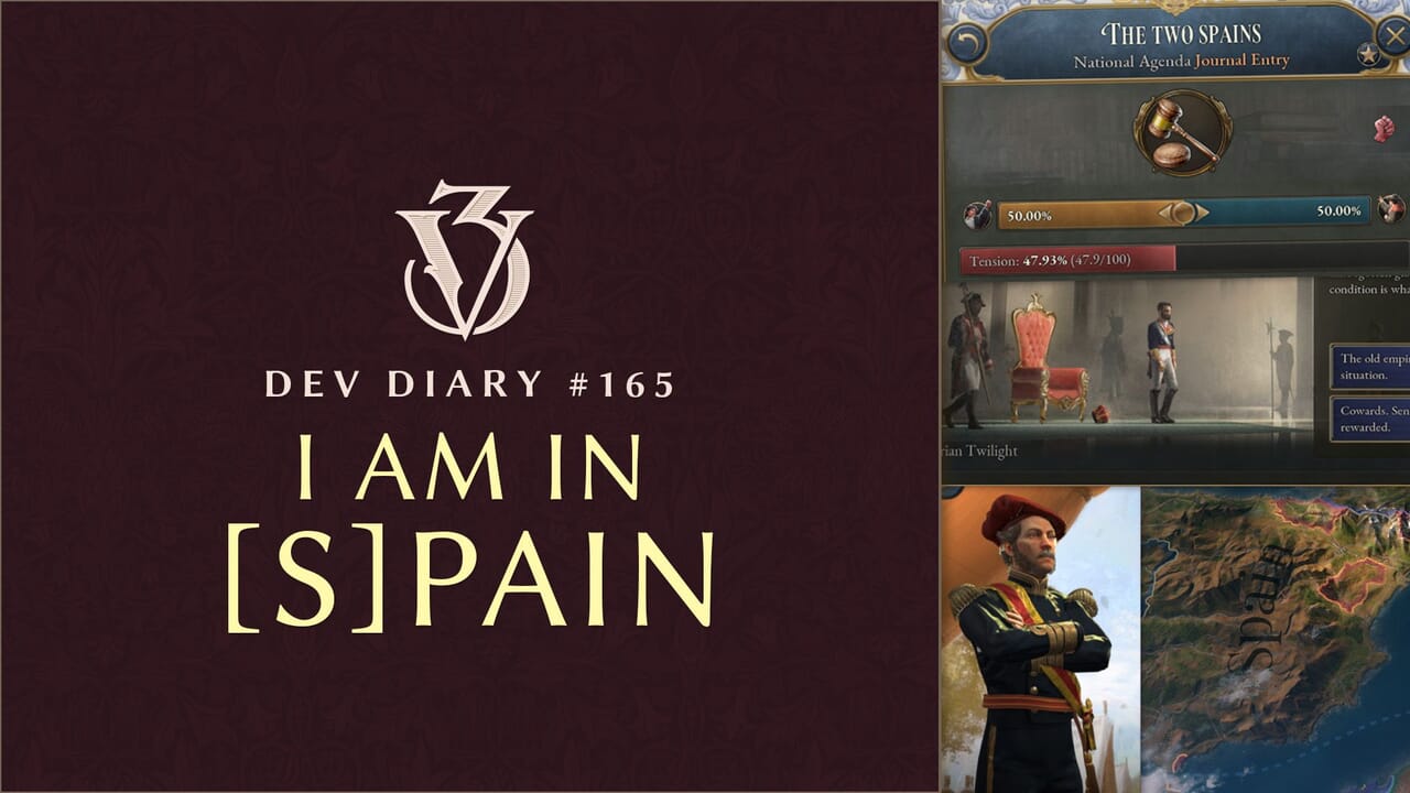 simulationian's tweet card. 「Victoria 3」開発日記#165が公開されていましたので、その内容をご紹介。今回はスペインについて。1.12リリース前の開発日記です。