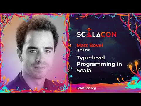 ScalaCon's tweet card. Type level Programming in Scala - Matt Bovel