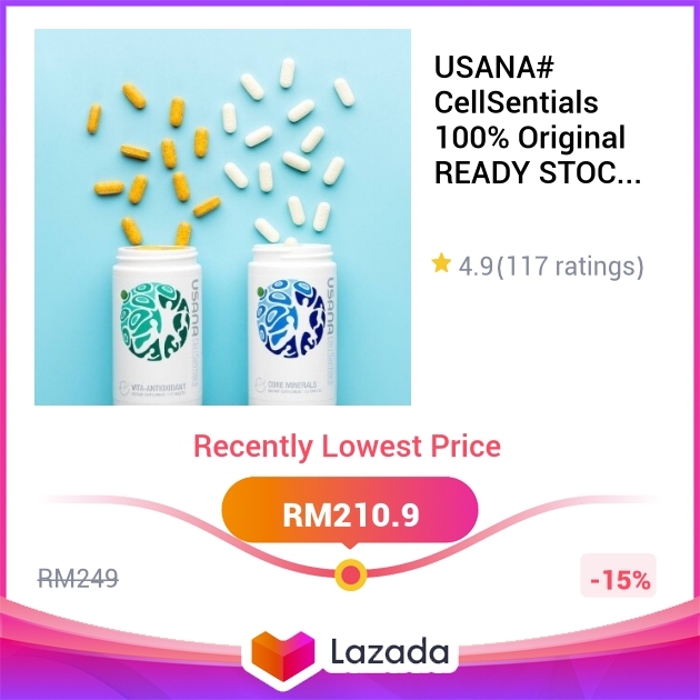 babebaboon's tweet card. I found this great deal on Lazada! Check it out! Product Name: USANA# CellSentials 100% Original READY STOCK (112+112 tablets) Core Minerals Plus + Vita- AO. Expiry 06/24 Product Price: RM249...