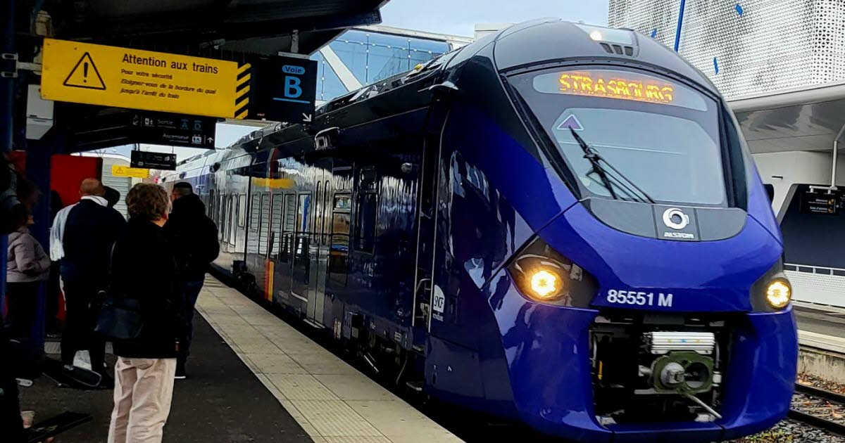 BenDes54's tweet card. Tout beaux, tout neufs, les 30 TER transfrontaliers que la région Grand Est a achetés pour près de 400 millions d’euros ne peuvent pas rouler ...