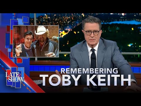 GabeIkard's tweet card. Forever Grateful For Toby Keith - Stephen Colbert Bids Farewell To A...