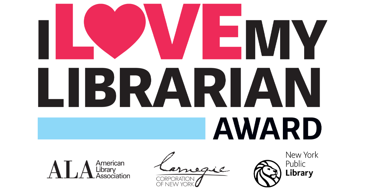 CatheyMSLib's tweet card. Nominate a librarian you love for the 2026 I Love My Librarian Award - they could win $5,000 and the recognition of a lifetime! Nominations close December 15, 2025!