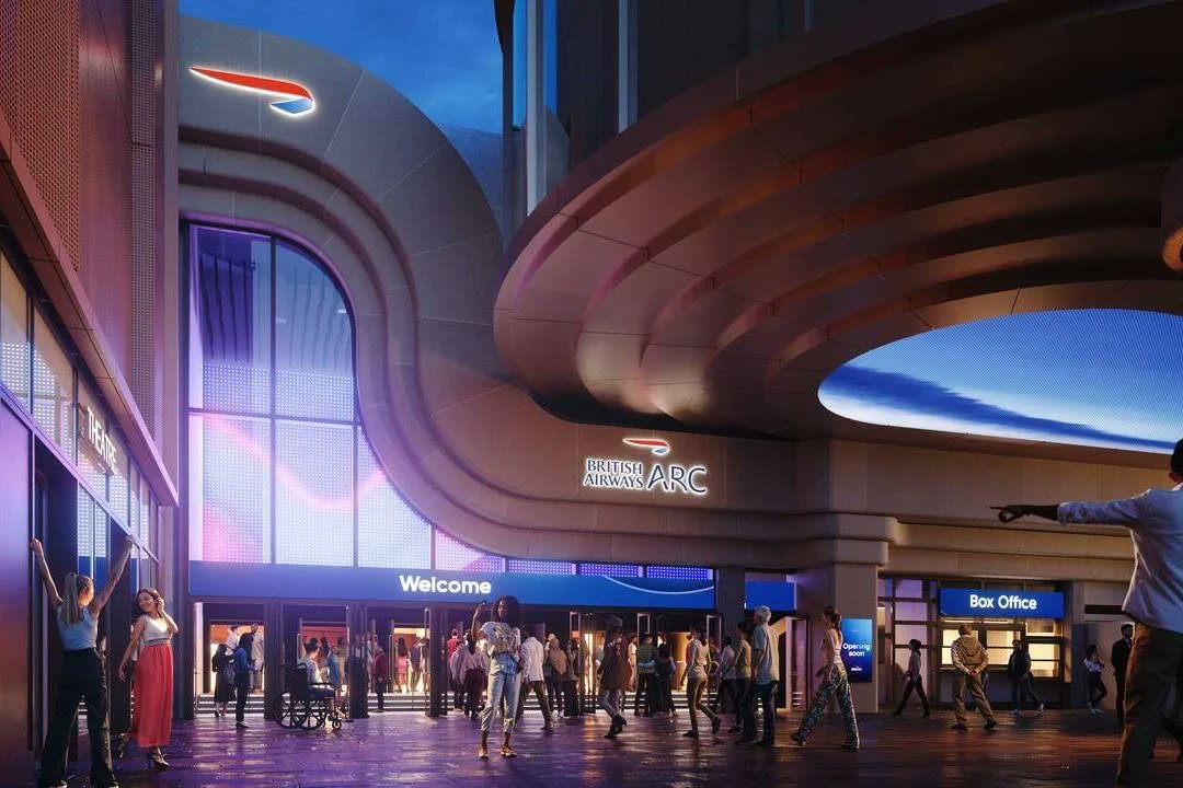 HeadForPoints's tweet card. British Airways has been unveiled as sponsor of the new music venue and theatre on the Olympia site in West London. It will be known as the British Airways ARC.